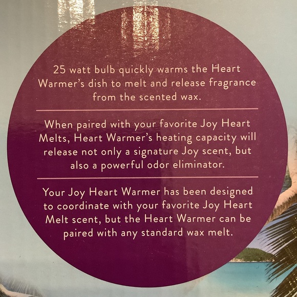 Joy Mangano Electric Wax Heat Warmer Ocean Breeze Blue Ceramic - Picture 7 of 7